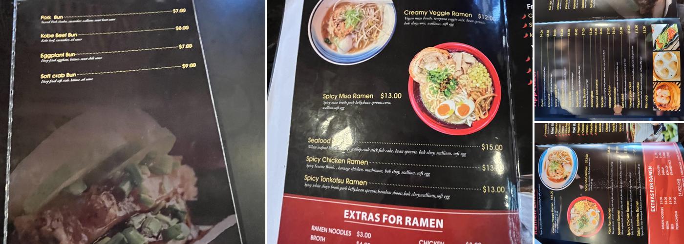Hokkaido Ramen Menu