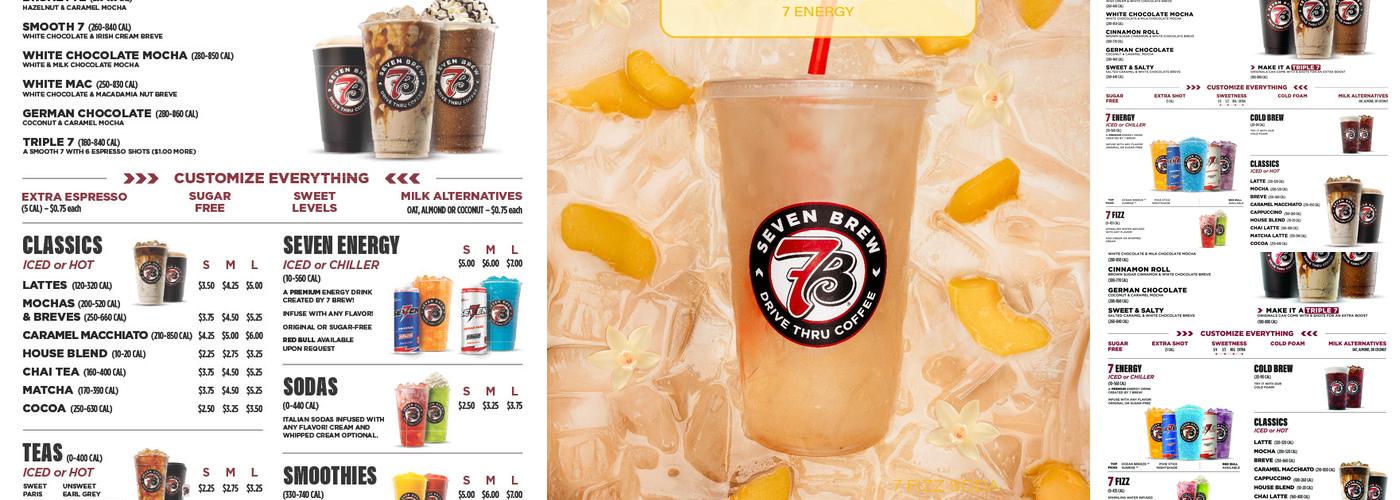 7 Brew Coffee Menu