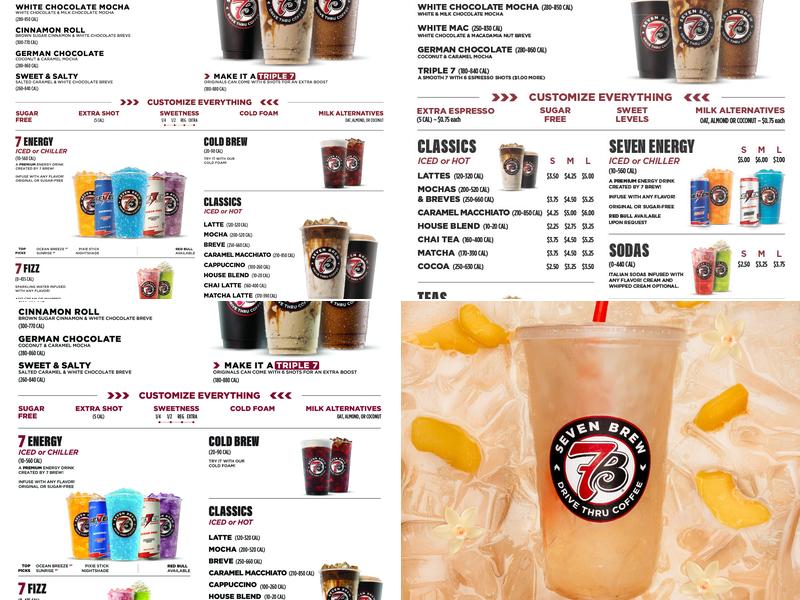 7 Brew Coffee Menu