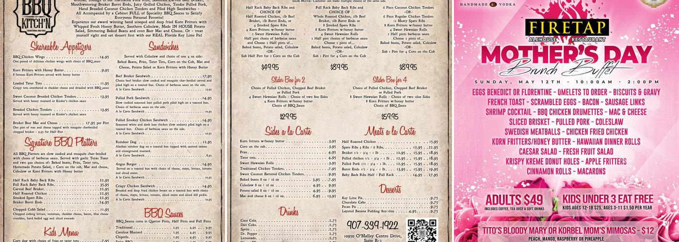 BBQ Kitch'n Menu