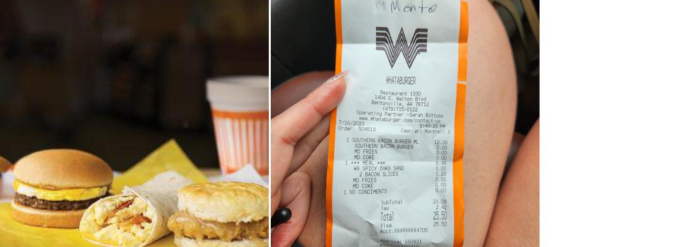 Whataburger Menu
