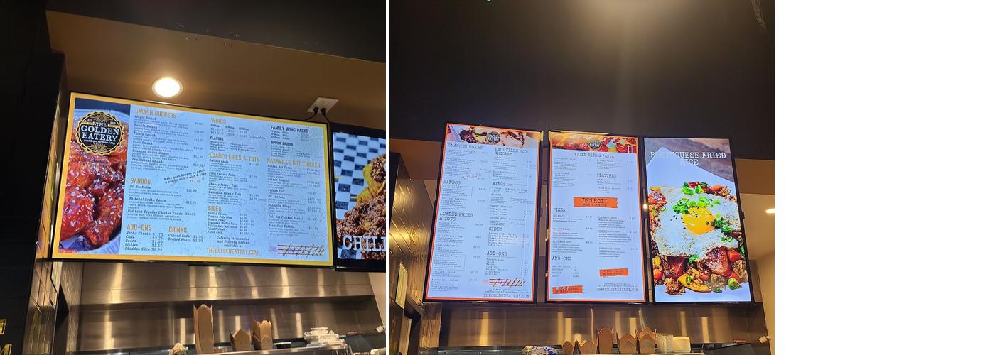 The golden eatery Menu