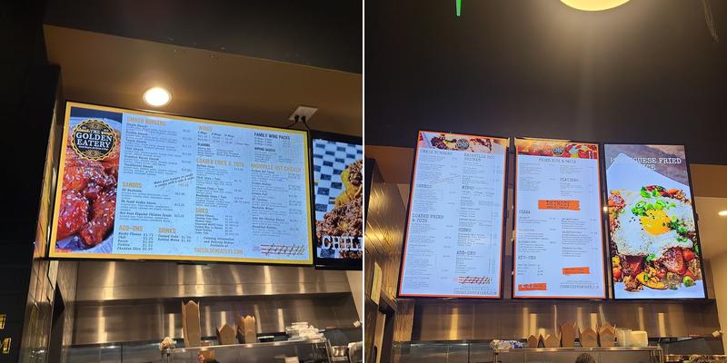 The golden eatery Menu