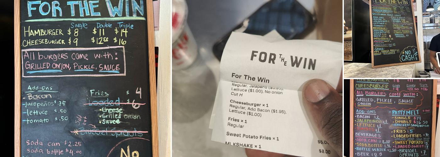 For The Win Menu