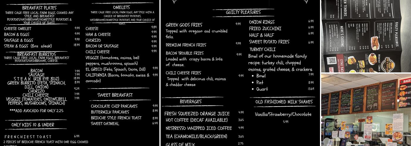 JR'S BURGERS Menu