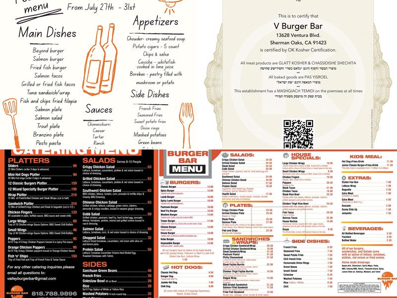 Valley Burger Bar Menu
