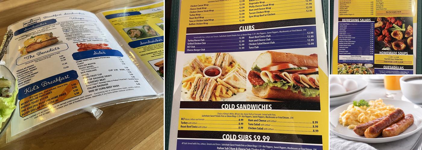 BlueStar Grill Menu