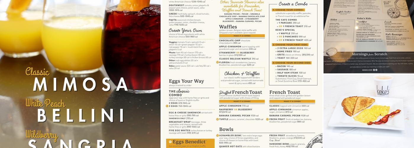 Keke's Breakfast Cafe Menu