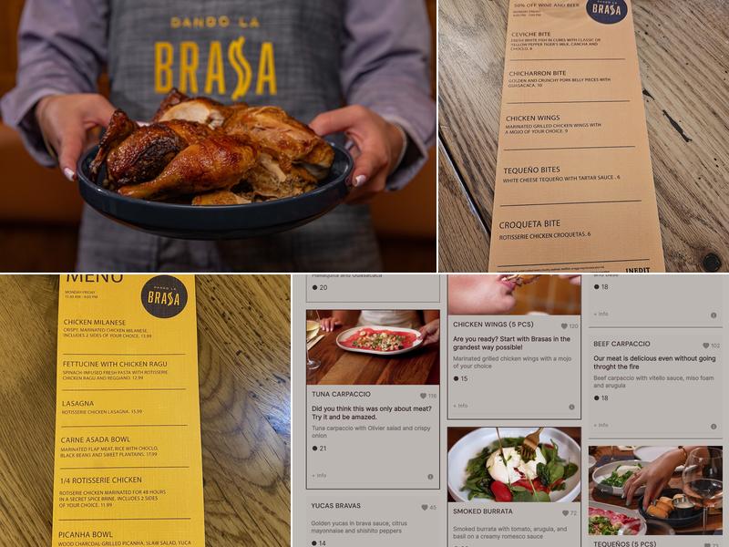 Dando La Brasa Menu