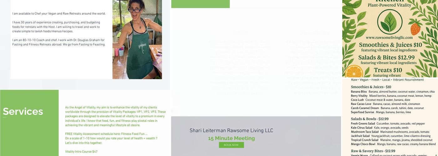 TrueVeganRawsomeKitchen Menu