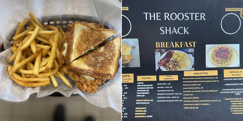 the rooster shack Menu