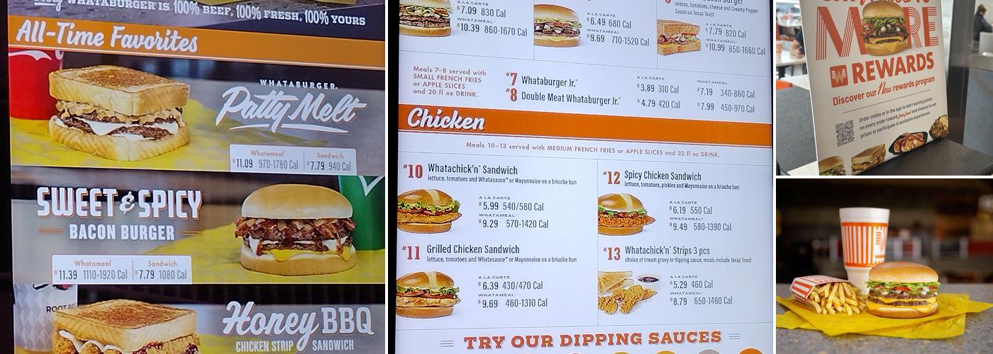 Whataburger Menu