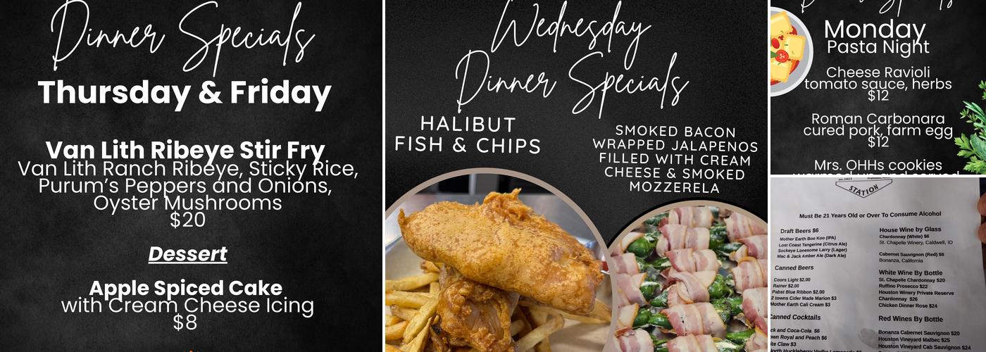 Hitchcock Station Menu