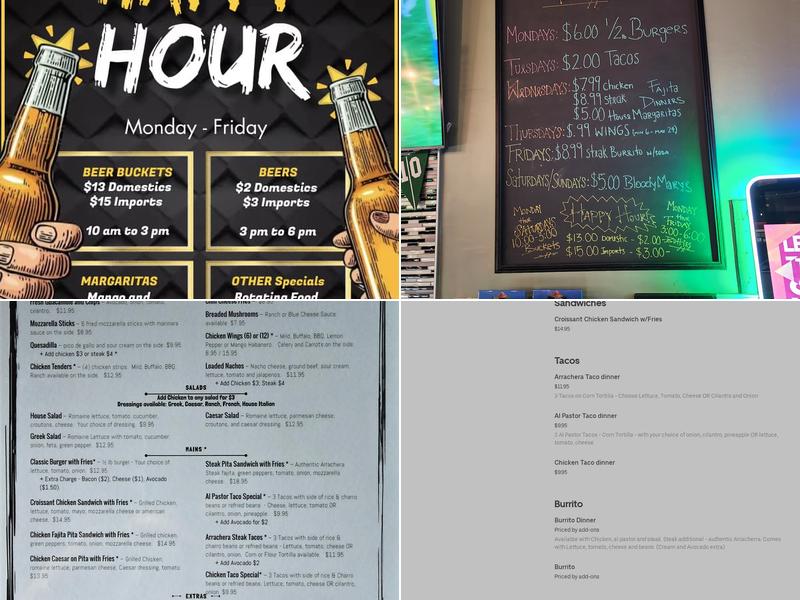 Uncle John's Sports Bar & Grill Menu