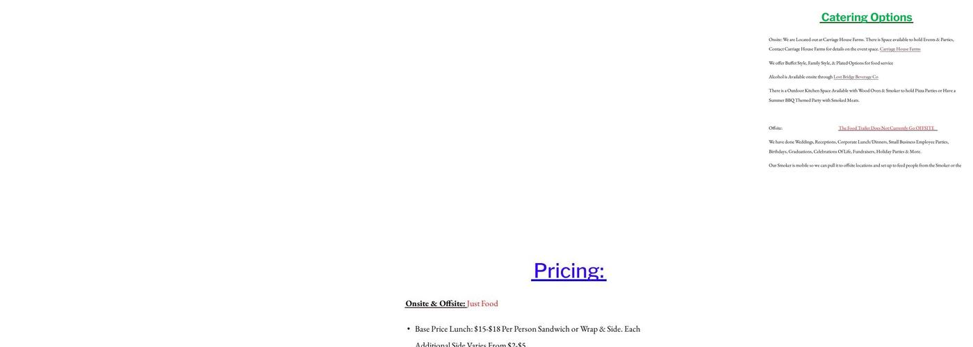 Chloe's Eatery Menu