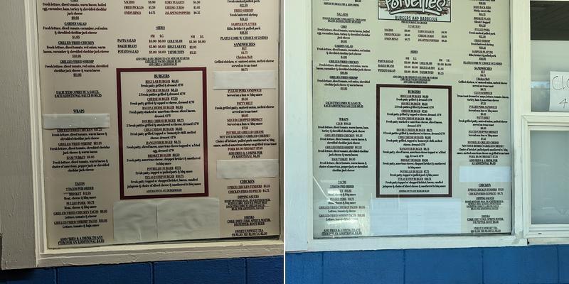 Potbellies Menu