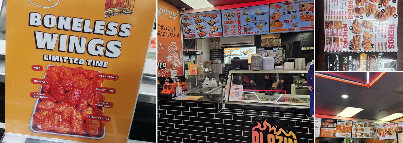 Blazin Chicken & Gyro Menu