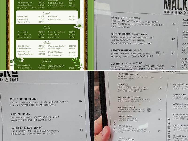 Mack's Menu