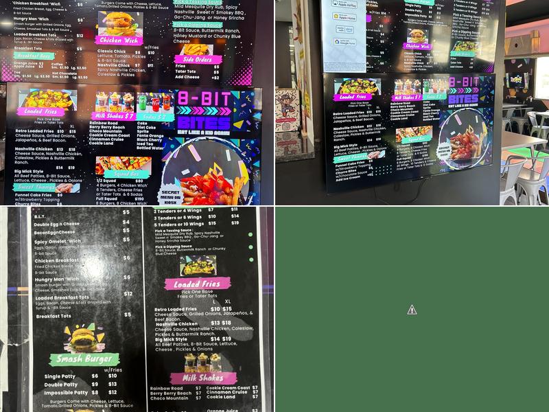 8-Bit Bites Menu