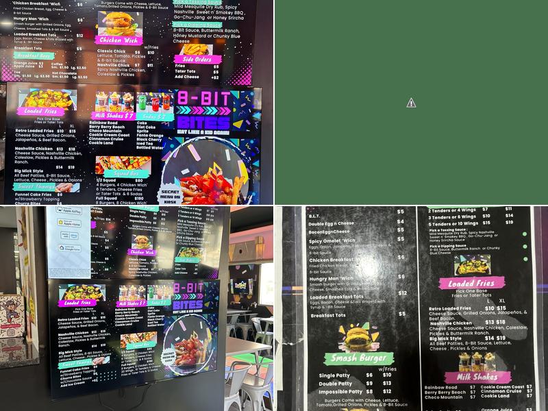 8-Bit Bites Menu