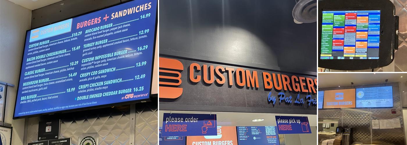 Custom Burgers by Pat La Frieda Menu