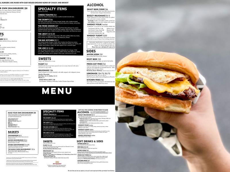 Runaway Kitchen Menu