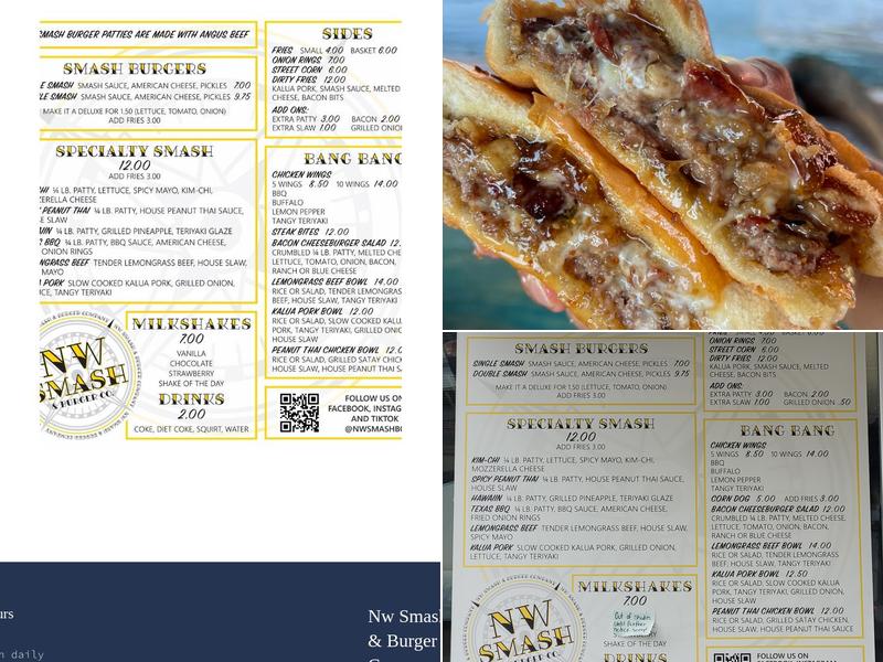 NW Smash & Burger Co Menu