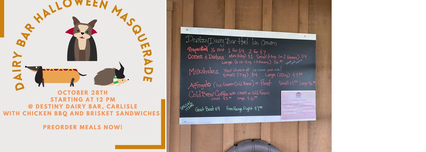 Destiny Dairy Bar Menu