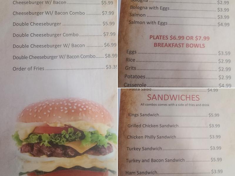 KING'S KITCHEN Menu