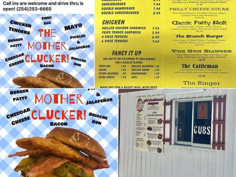 Jessi's Burgers Menu