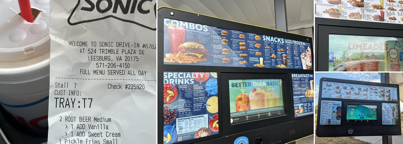 Sonic Drive-In Menu