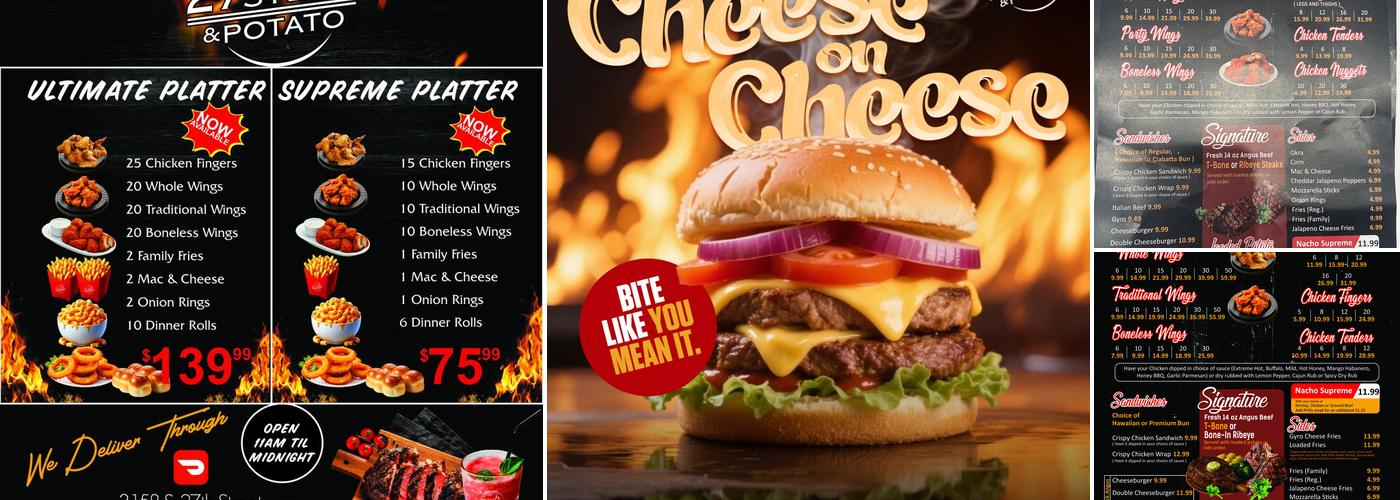 27th steak & potato Menu