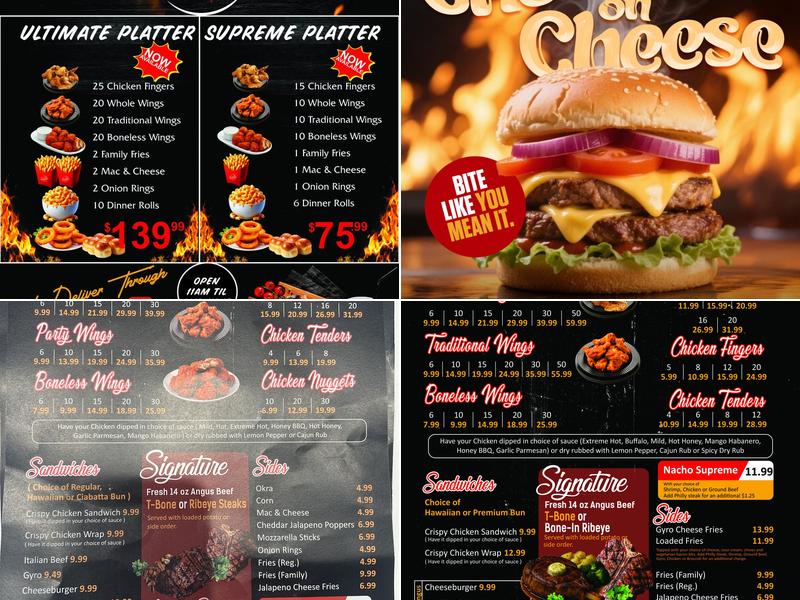 27th steak & potato Menu