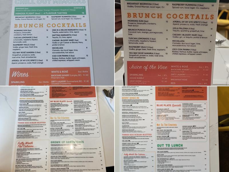 OEB Breakfast Co. Menu