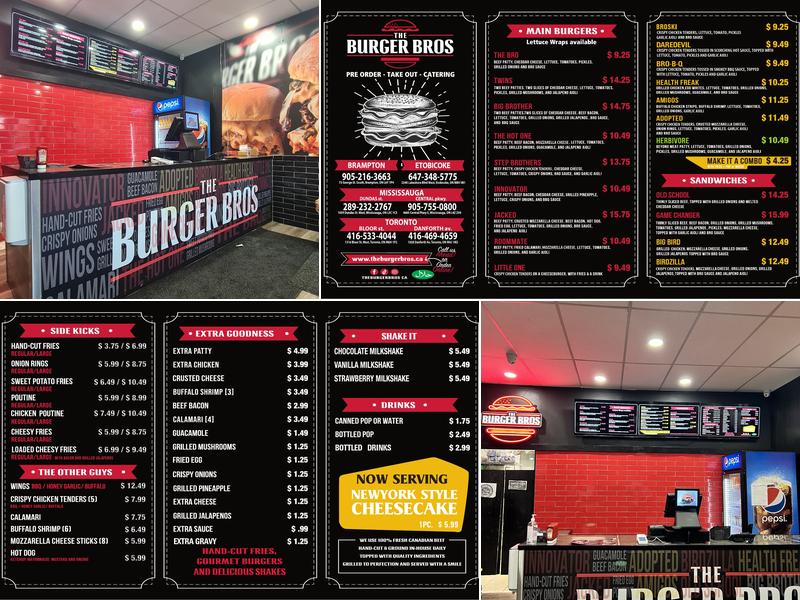 The Burger Bros (DANFORTH) Menu