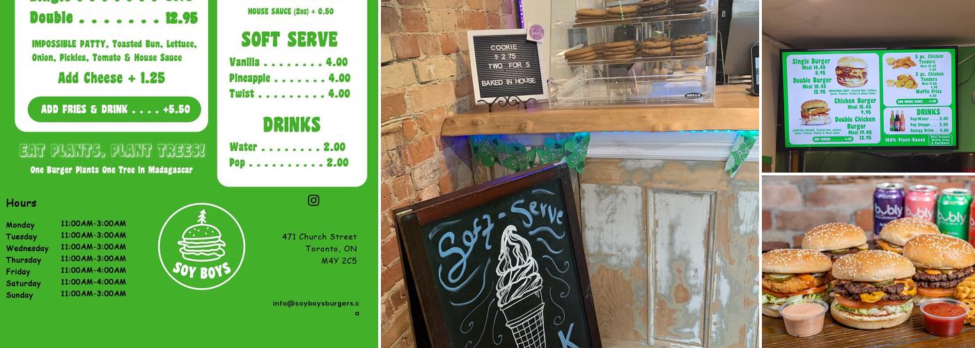 Soy Boys Menu