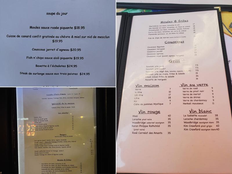 Auprès de Ma Blonde Menu