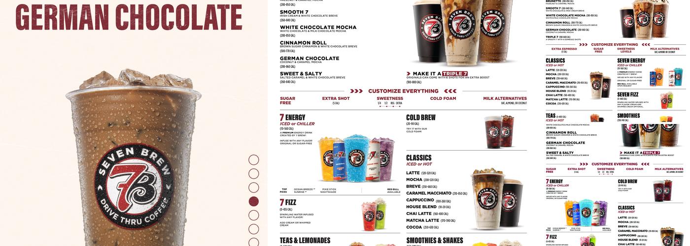 7 Brew Coffee Menu