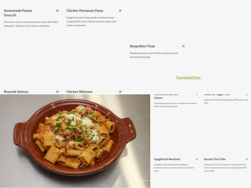 Stella Menu