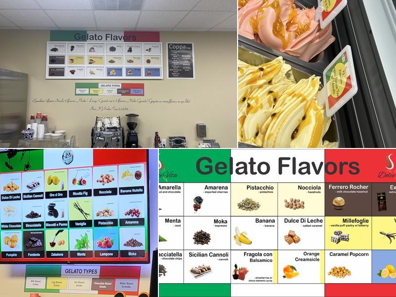 Dolce Vita Gelateria Menu