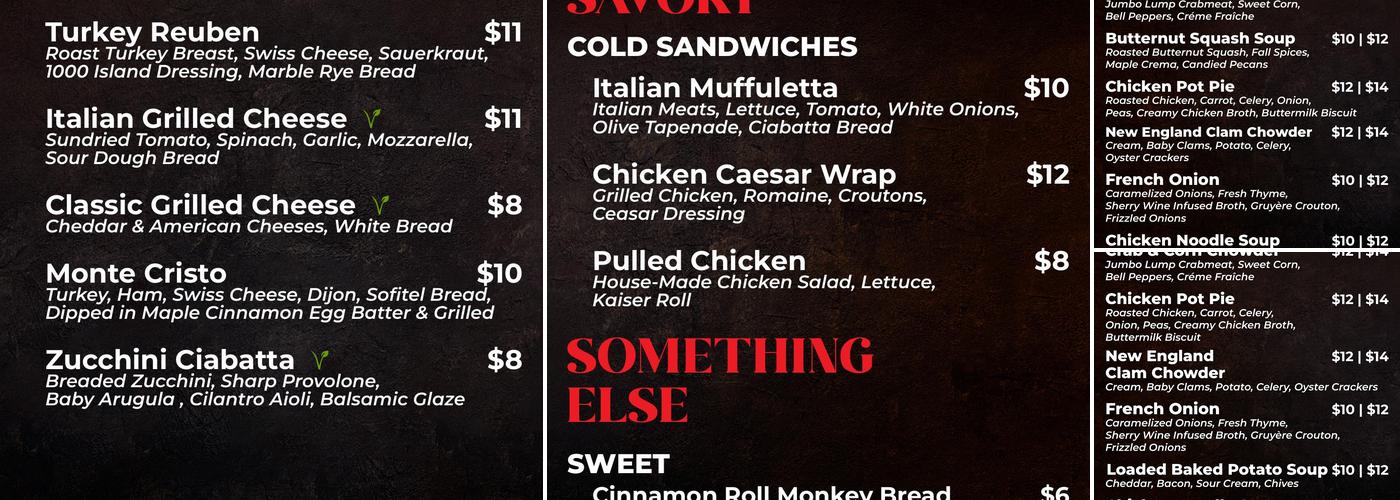 The Soup Spot Menu