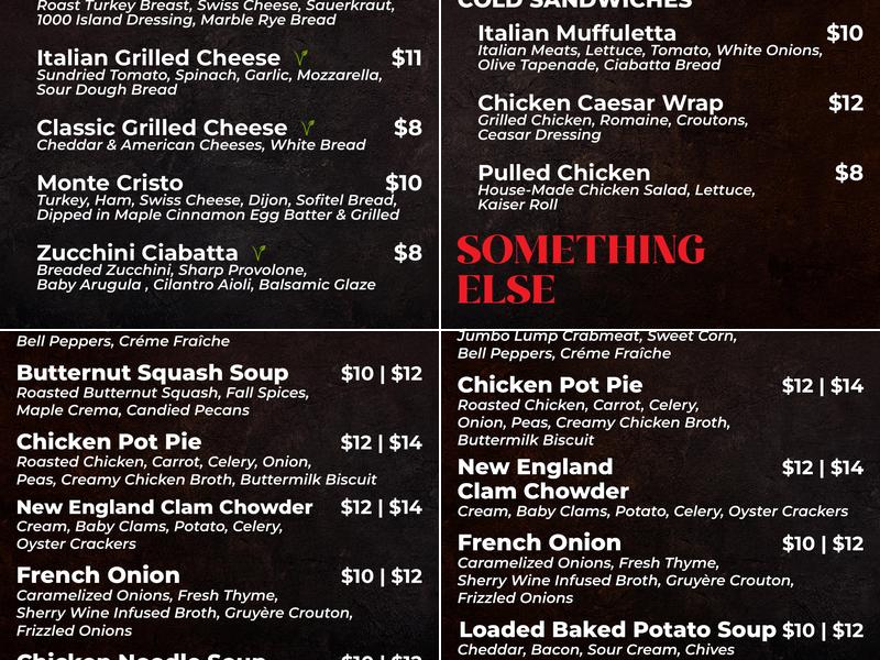 The Soup Spot Menu