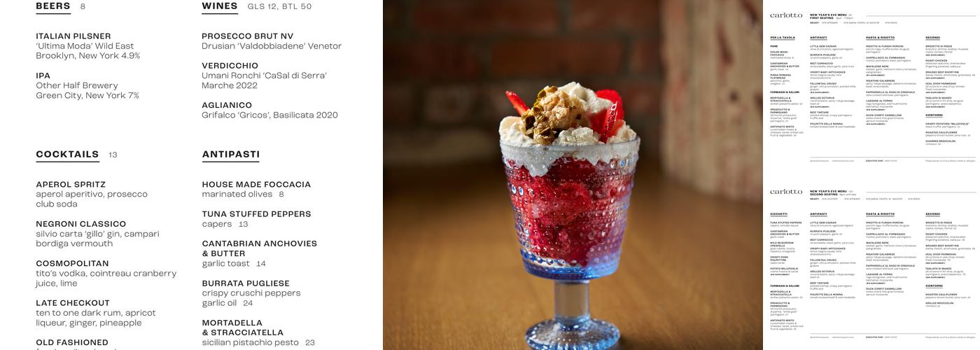 Carlotto Menu
