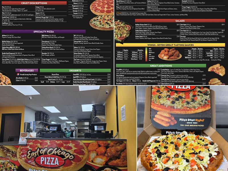 East of Chicago Pizza - Syracuse Menu