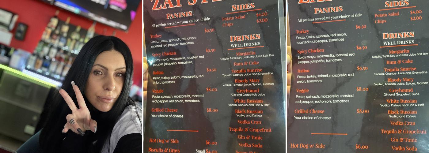 Zay's Place Menu