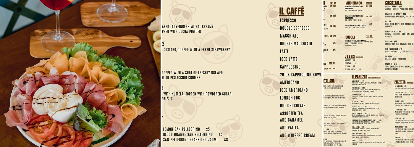 La Prosciutteria Yeg Menu