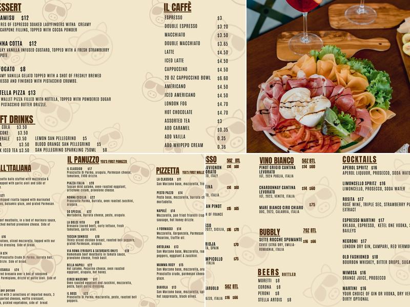 La Prosciutteria Yeg Menu