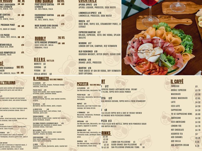 La Prosciutteria Yeg Menu