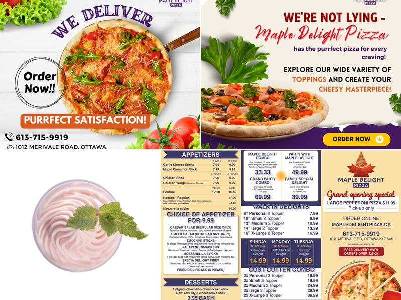 Maple Delight Pizza Menu