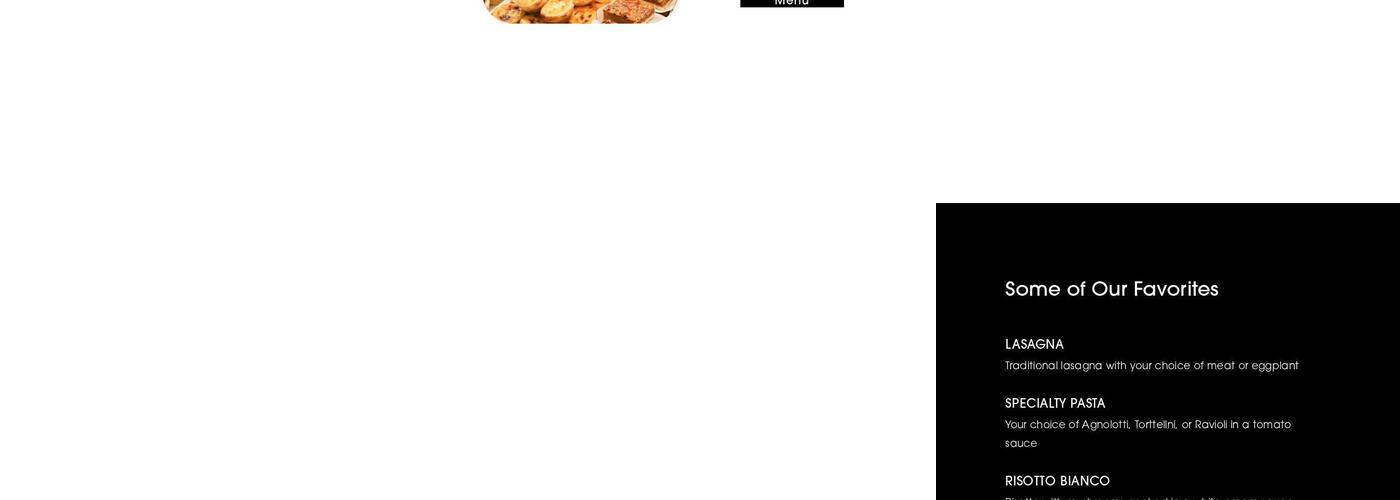 The Valley Italian Bakery & Eatery Menu